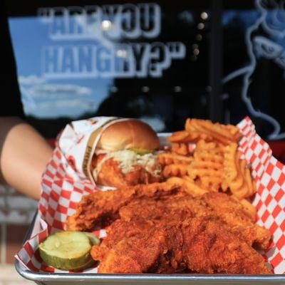 Chicken Fingers and Waffles Fries