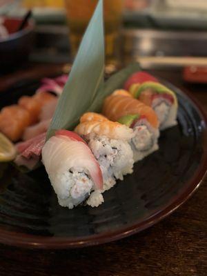 Rainbow Roll w/sashimi