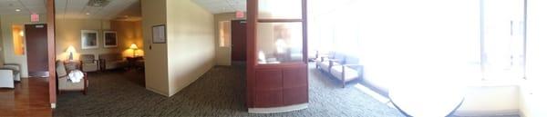 Panoramic if third floor waiting area.