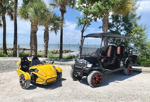 G6 Golf Cart and a Mamba