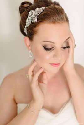 close up of my bridal make up courtesy of Ashley. Thank you! (photo credit Michelle Lange Photography, www.loveandbemarried.com)