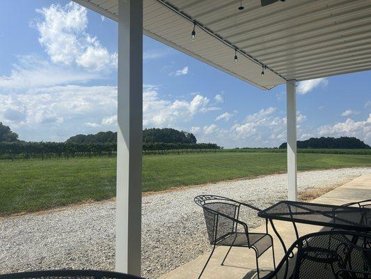 Outside seating area