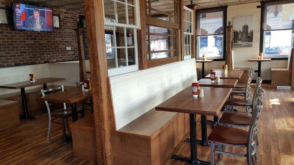 Newly remodeled dining room