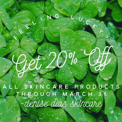 Save on all your favorite skincare products during the month of March.