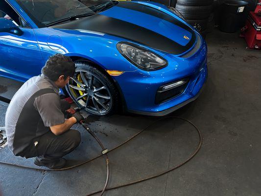 Porsche GT4 
NEW SET OF TIRES