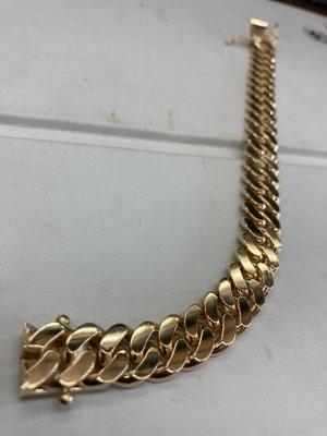 Cuban style bracelet