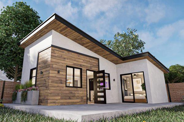 Super modern, environmental & energy efficient ADU with high ceilings.