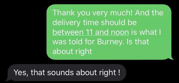 Proof that I was told one time and it didn't arrive then.