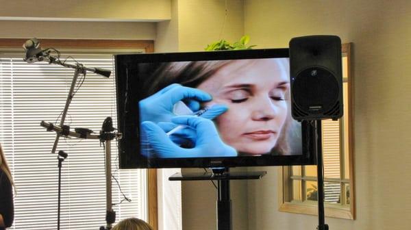 Live injection performed at annual patient open house by Dr. James Herrmann