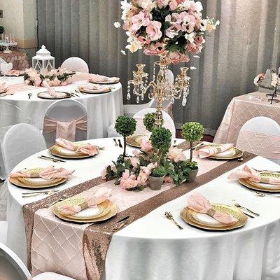 Blush bridal shower