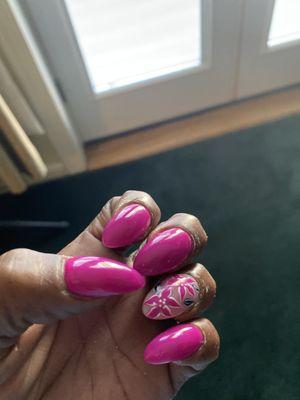 My nails done at TicTac nail salon on Cottman Avenue. It does a very beautiful job there.