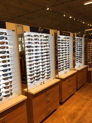 Huge sunglasses section