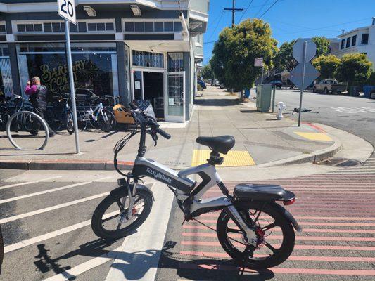 My Ebike after installation for brakes replacement and tune.