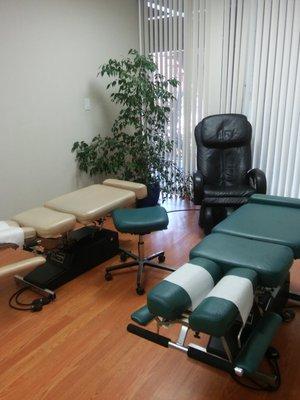 Treatment area, and a massage chair!