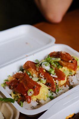 tomato egg over rice