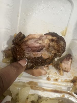 Uncooked raw chicken  BROWN STEW CHICKEN