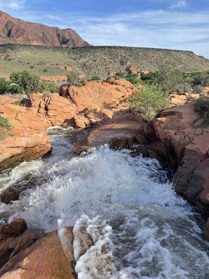 Rushing water