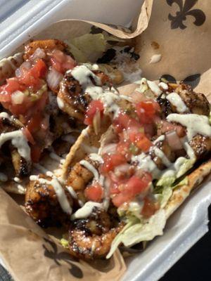 Blackened shrimp tacos