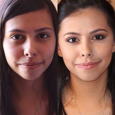 Makeup Application
 Before & After