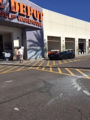 Lambo parking right in the front! You get VIP parking instead of emergency vehicles AND the handicap! Congrats!!!