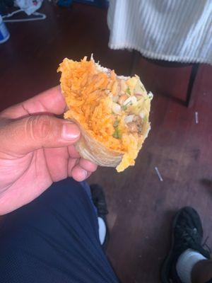 Segun un burrito de Asada