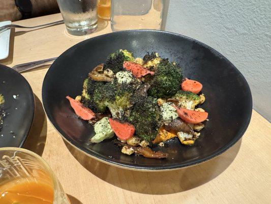 Charred broccoli with African pepper sauce