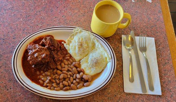 Carne Adovada and eggs