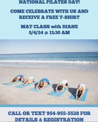 Celebrate National Pilates Day with a Mat Class