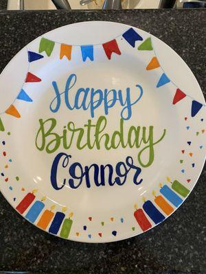 Birthday plate