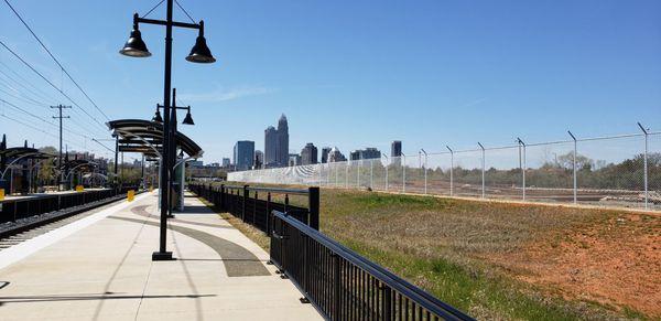 Great view of Uptown from north side of Station.