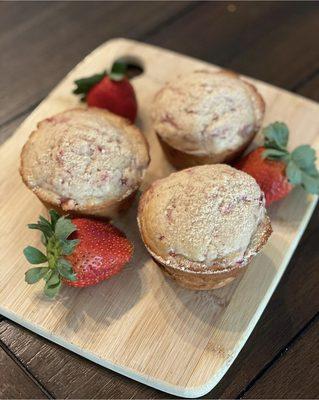 Sarah's Sweet Strawberry Maple Muffins