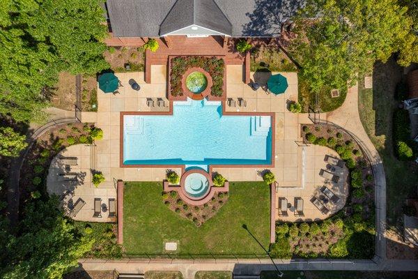 The Willows Apartments - Shreveport, LA; Community Pool Area