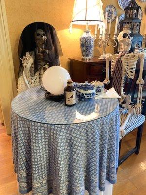 Halloween Decor at the tea room