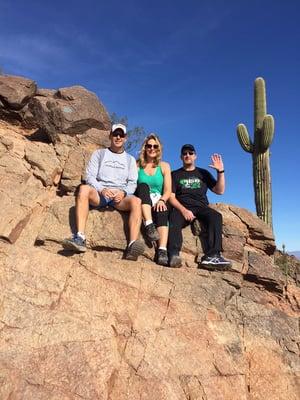 Jason with some friends on Camelback