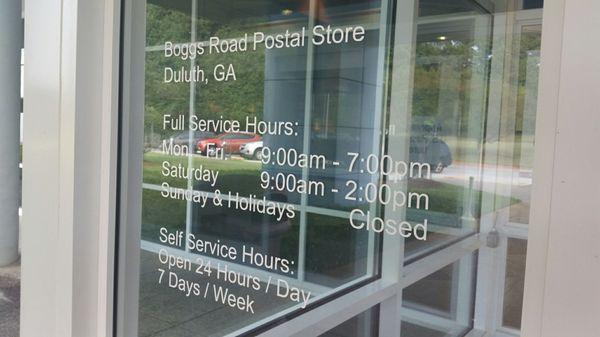 Store hours and info. #uspostoffice