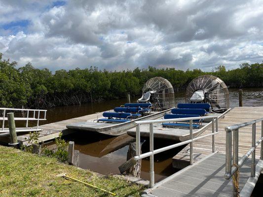 Airboats ready for the ride