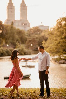 Central Park couple photoshoot.