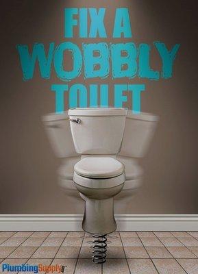 Wobbly Toilet? FATman Plumbing Pro - 704-550-8626 #fatmanpplumbingpro  www.fatmanplumbingpro.com