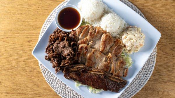 Hawaiian BBQ Mixed Plate