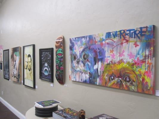 The Mesa store also has a gallery with exhibits that change monthly.  Each gallery show opens on Second Friday, from 6 to 9pm