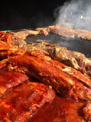 ribs and tri-tip