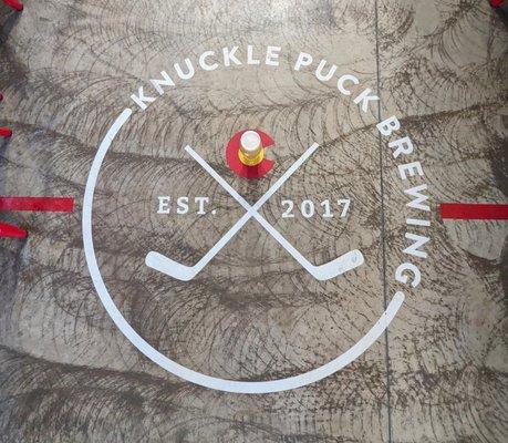 Knuckle Puck Brewing, a hockey themed brewery!