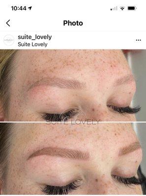 Micro bladed eyebrows!