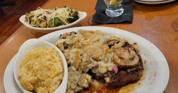 Ribeye with gorgonzola