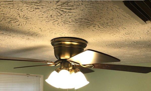 Ceiling fan install