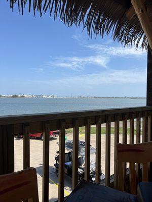 View of the bay from the upper patio deck