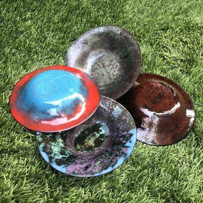 Enameling bowls