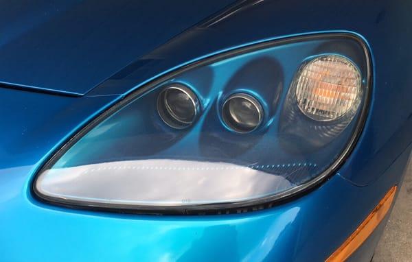 Same 2009 Chevy Corvette after Pro Headlight Restoration.... Beautiful!