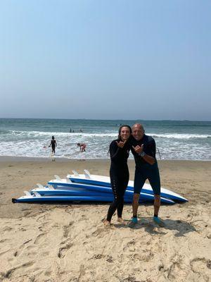 One of our girl surfing instructors Caitlin! She is awesome!!!