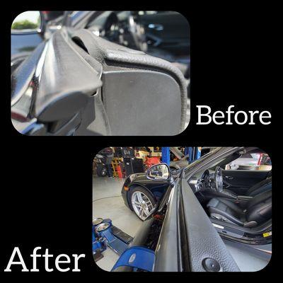 2011 Porsche Carerra door panel repair